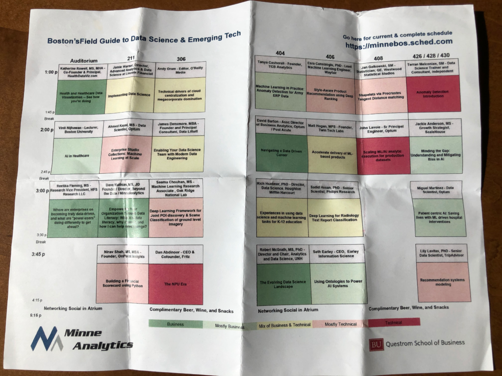 conference schedule